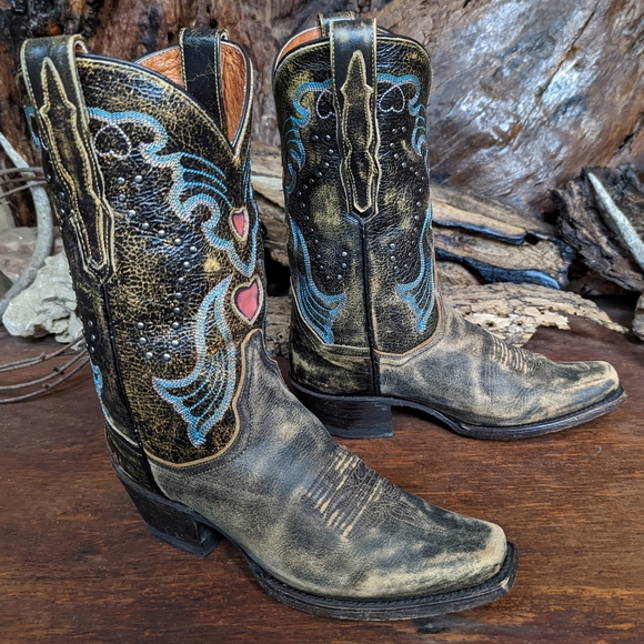 Dan Post 'steel heart' cowboy boots 6.5M - Picture 4 of 14